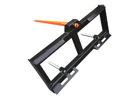 skid steer bale fork spear near me|skid steer bale spear plans.